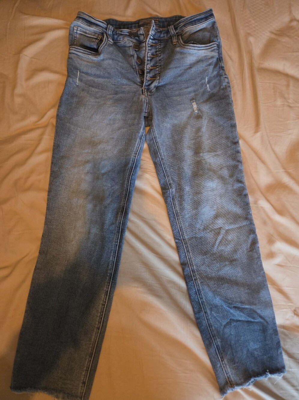 Kut from the Kloth Women's Straight Leg Medium Blue Jeans